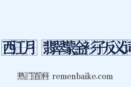 西江月·翡翠蒙金衫子反义词是什么意思的图片
